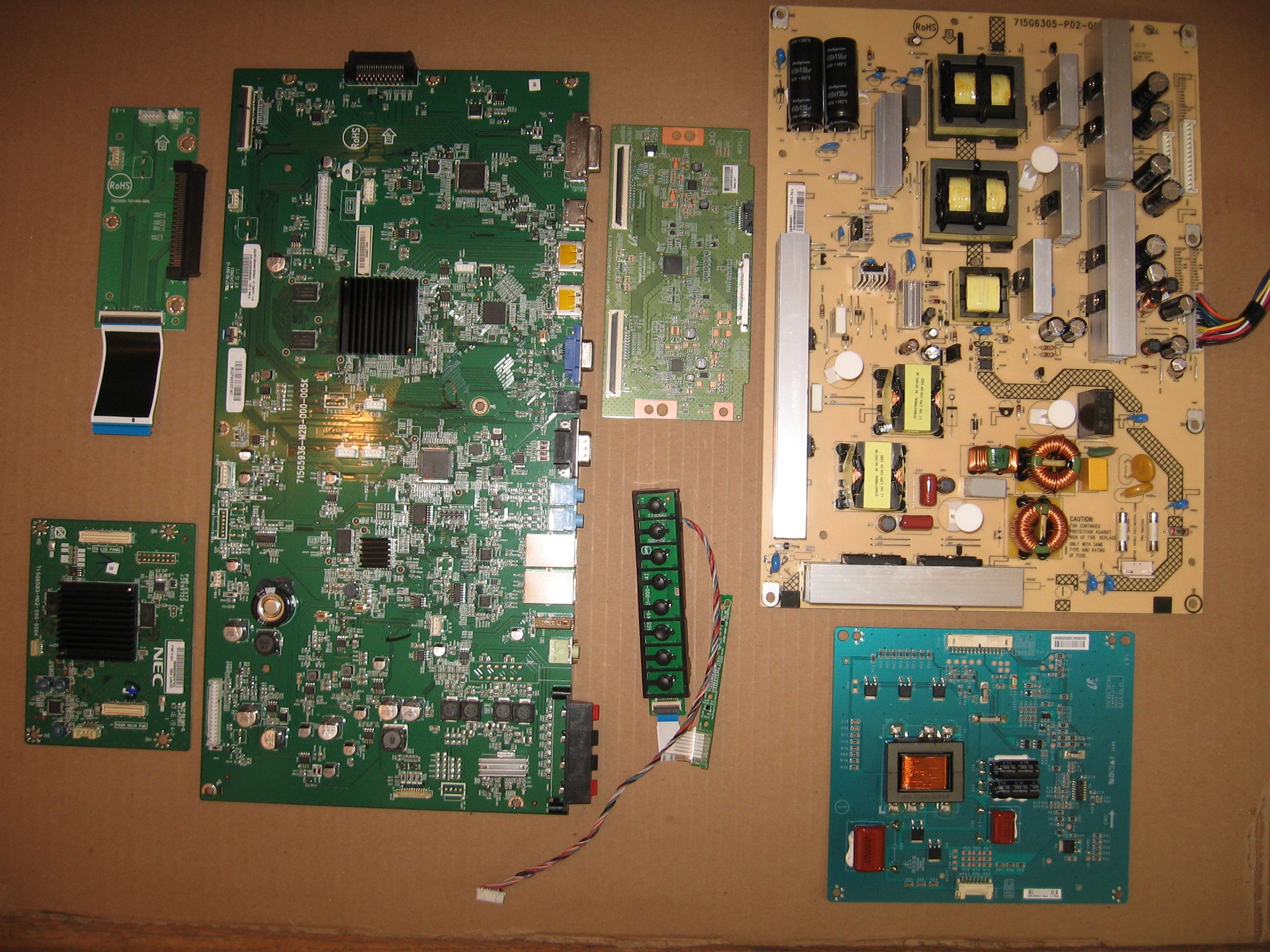 NEC X464UNS Boards 1