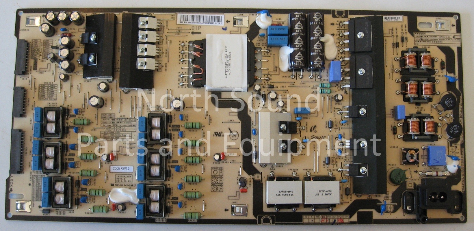 Samsung Power Board/LED Board, Front
